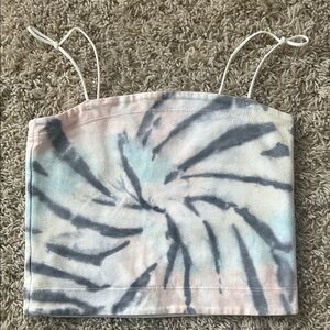 Like new American Eagle Tie-Dye Pastel Spiral Crop Top  Size XS